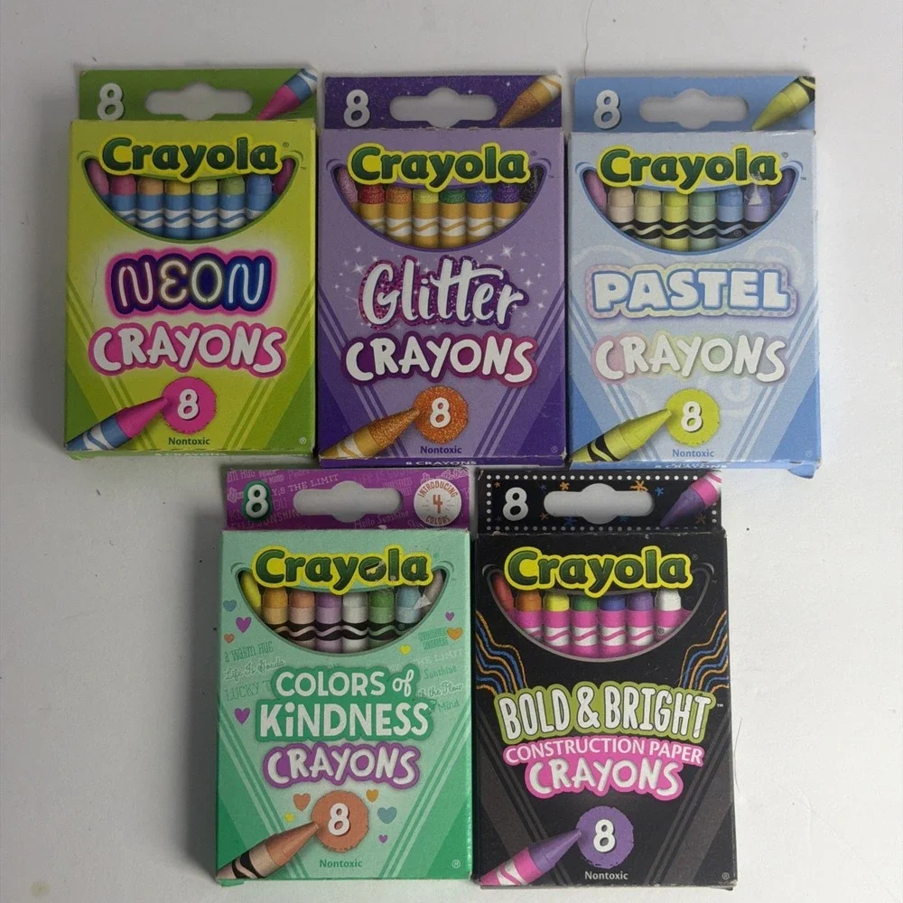 Crayola Crayons 6 Packs/Boxes Assorted Types